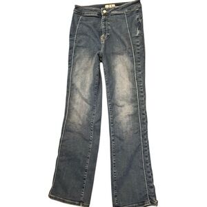 We The Free / Free People Vintage Look Side Seam Straight Leg Jeans, 31